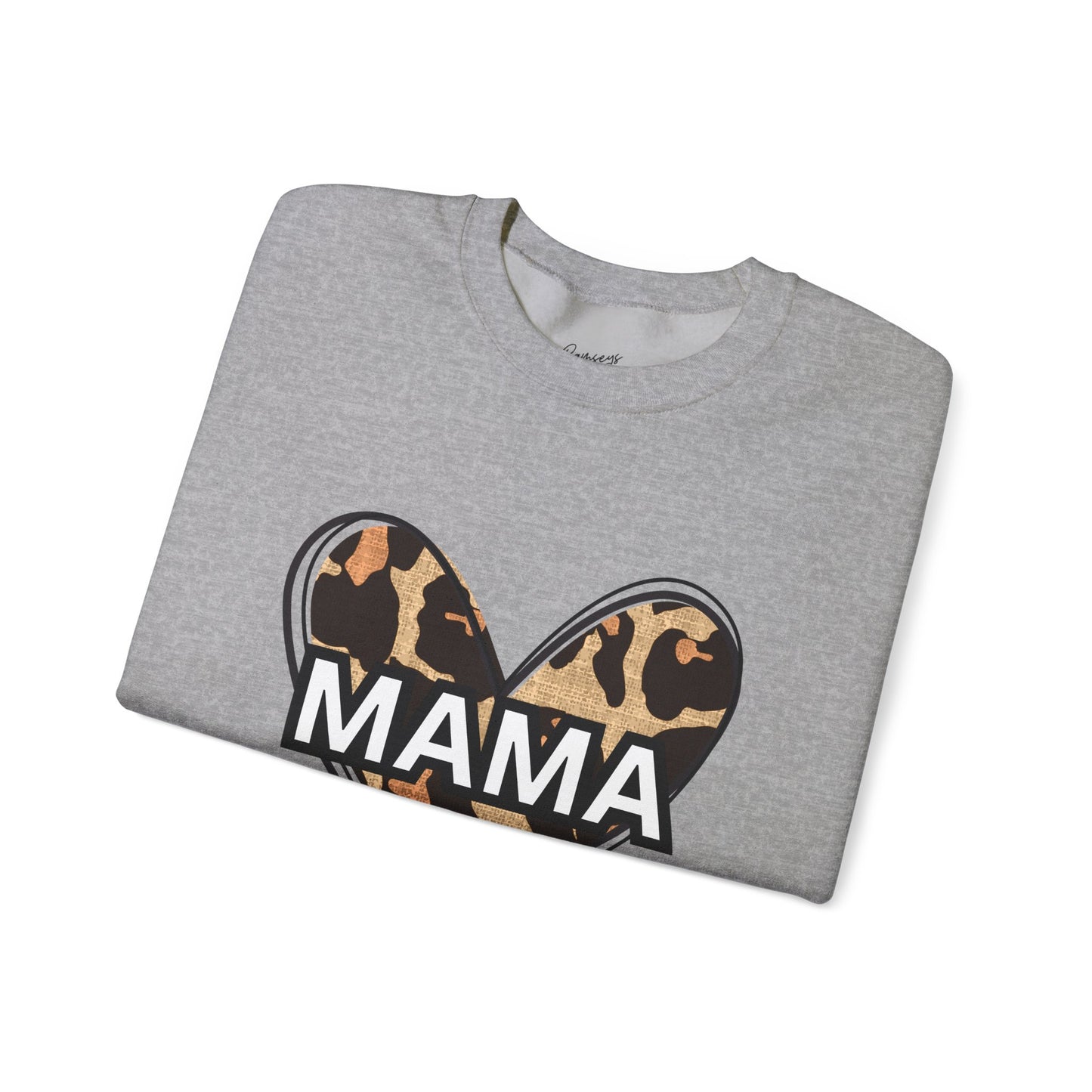 MAMA Cheetah Heart - Unisex Heavy Blend™ Crewneck Sweatshirt