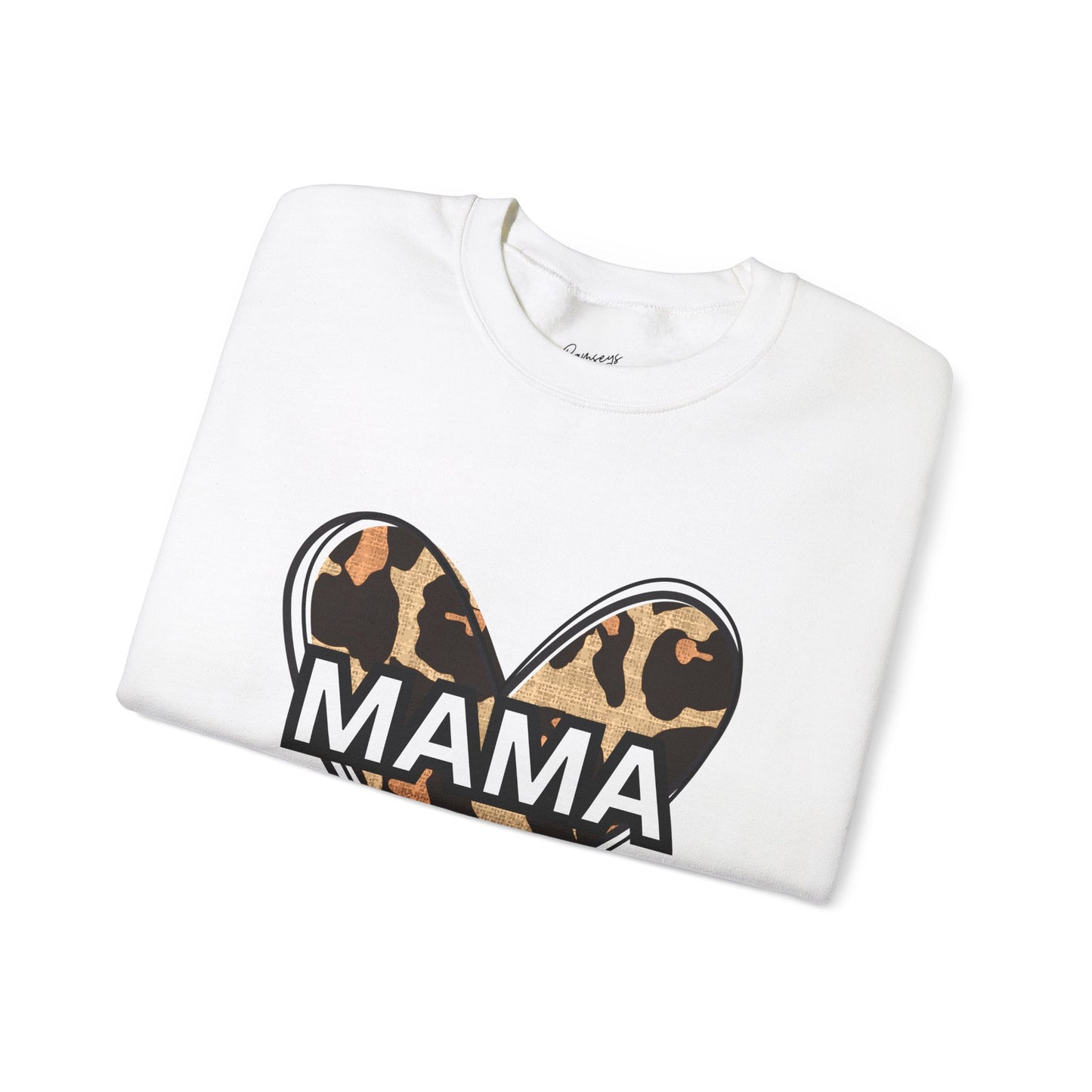 MAMA Cheetah Heart - Unisex Heavy Blend™ Crewneck Sweatshirt