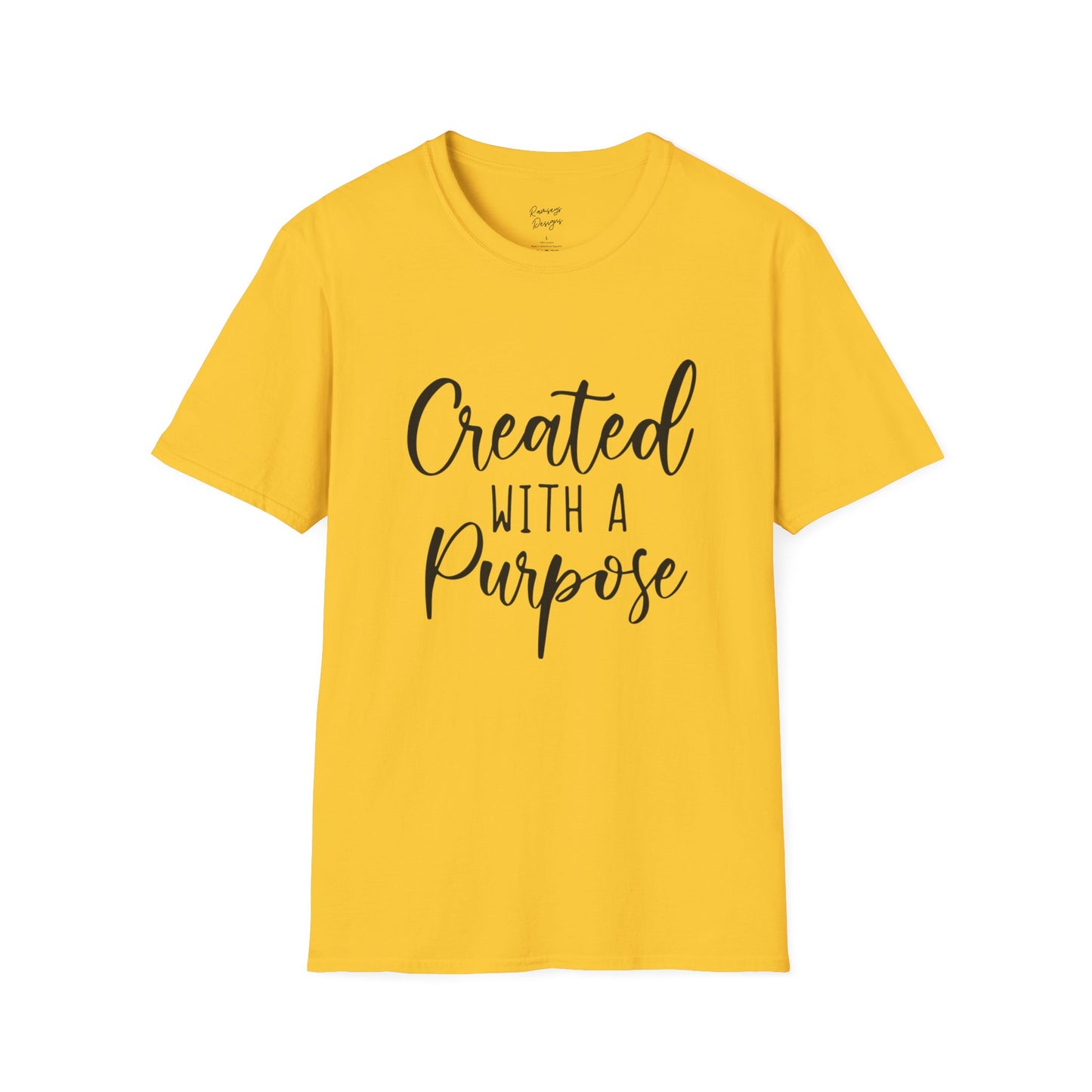 Created With A Purpose - Unisex Softstyle T-Shirt