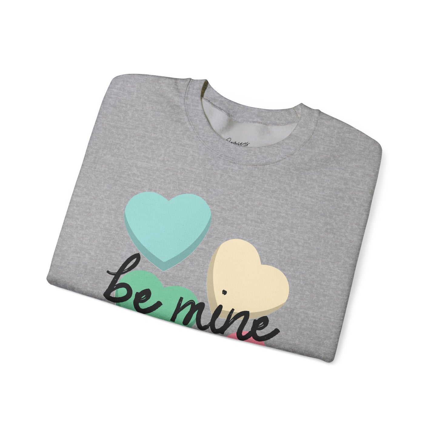 Candy Hearts Be Mine - Unisex Heavy Blend™ Crewneck Sweatshirt