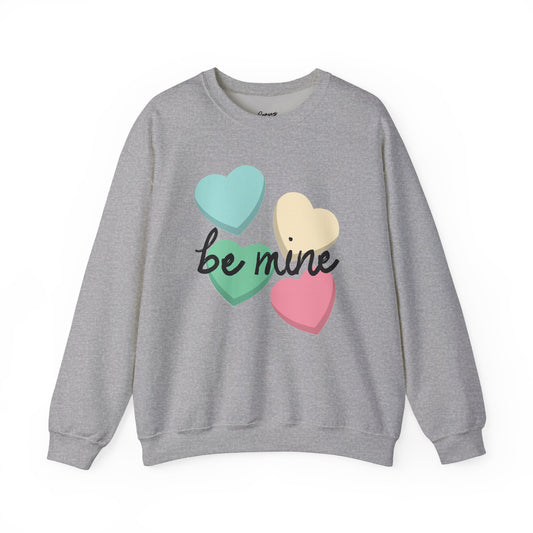 Candy Hearts Be Mine - Unisex Heavy Blend™ Crewneck Sweatshirt