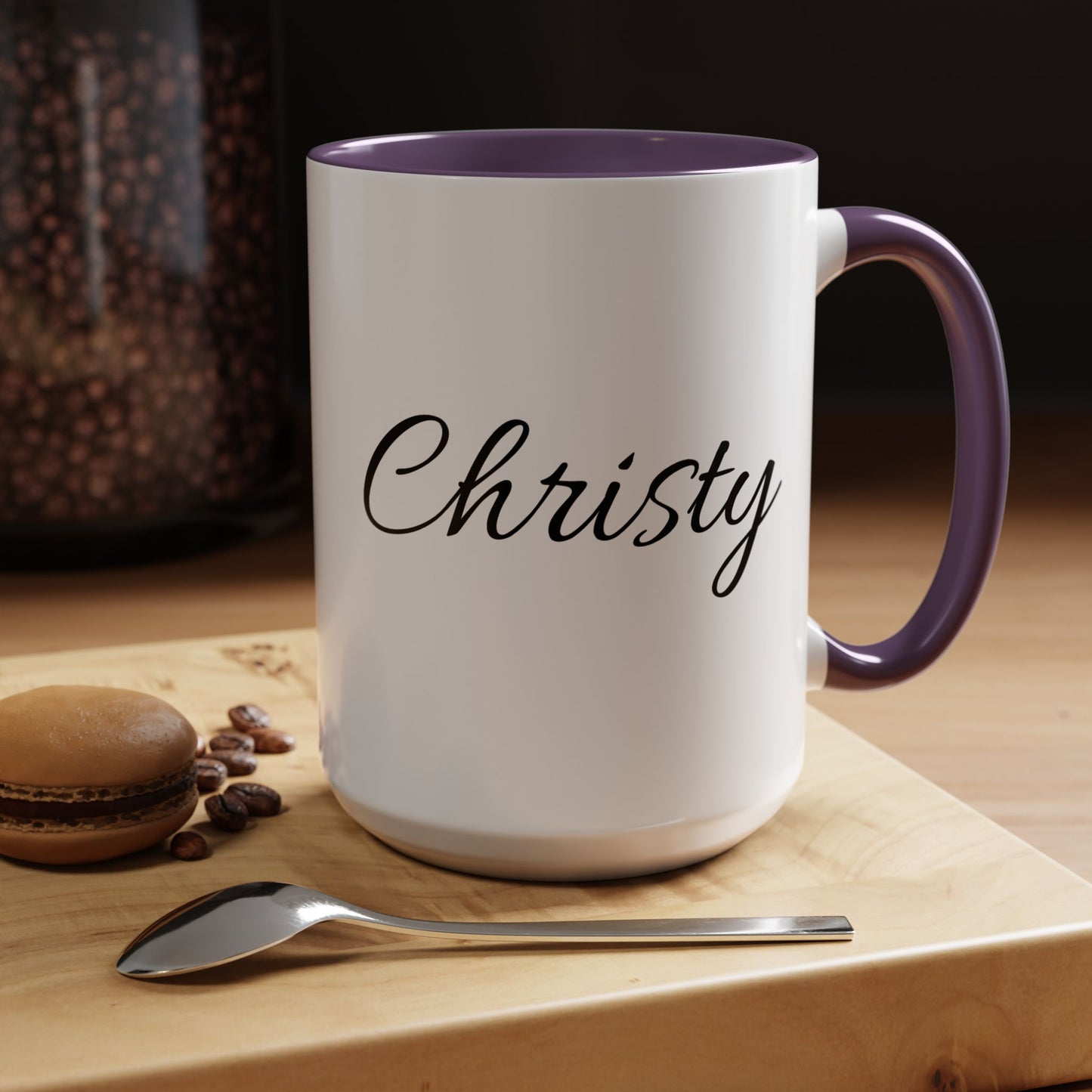 Personalized Accent Coffee Mug (11, 15oz)