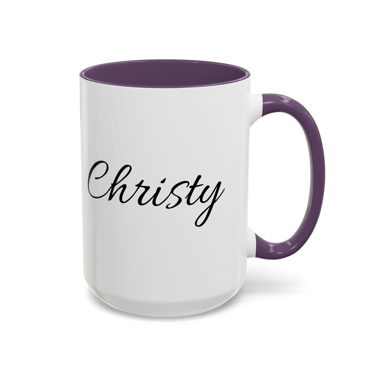 Personalized Accent Coffee Mug (11, 15oz)