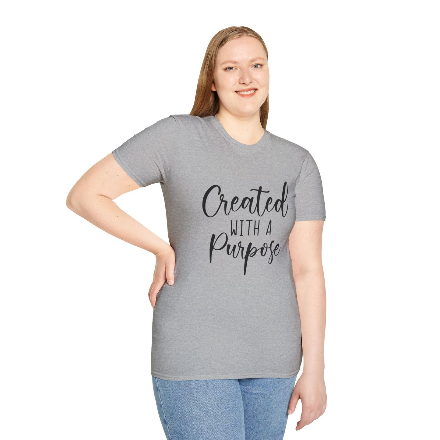 Created With A Purpose - Unisex Softstyle T-Shirt