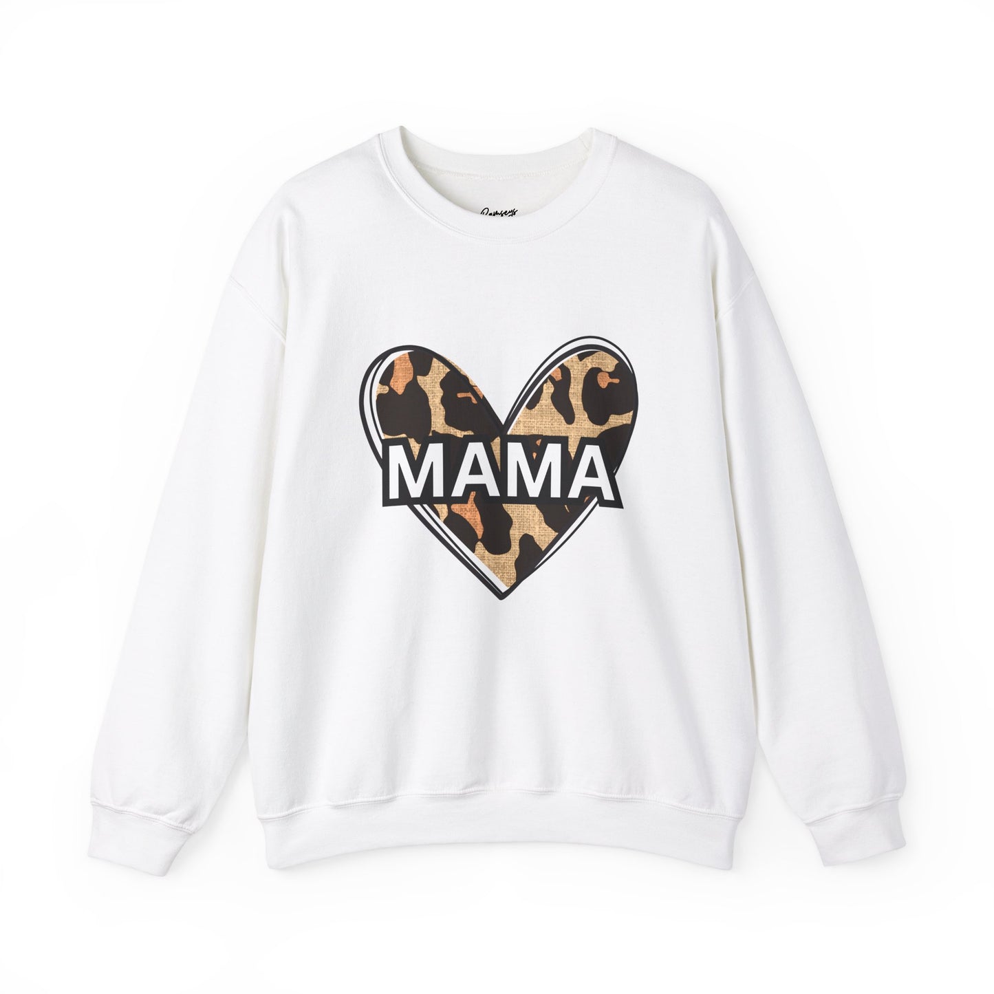 MAMA Cheetah Heart - Unisex Heavy Blend™ Crewneck Sweatshirt