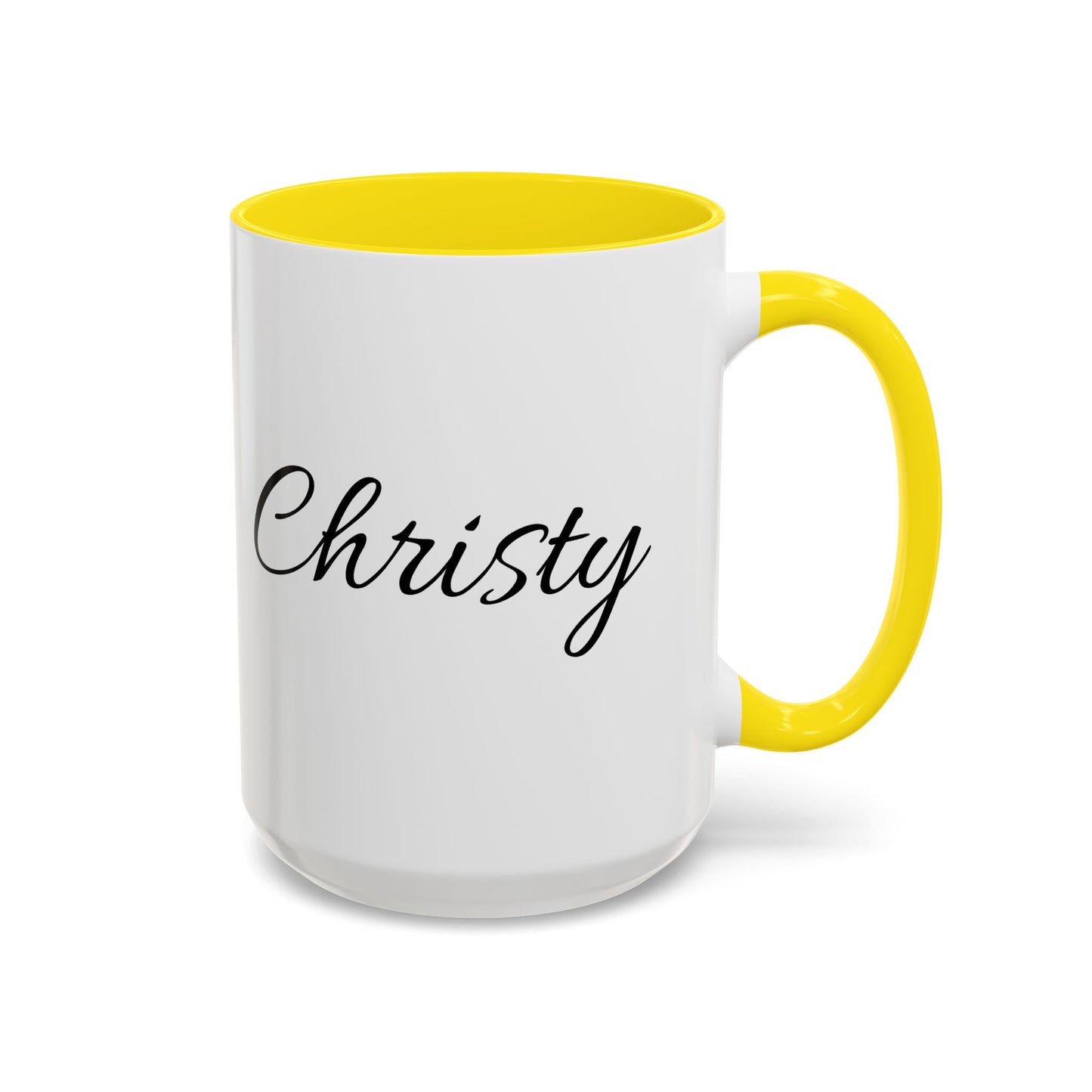 Personalized Accent Coffee Mug (11, 15oz)