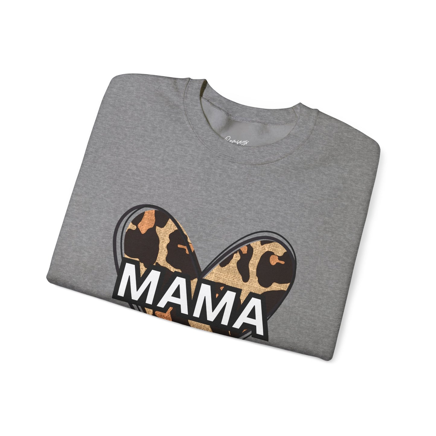 MAMA Cheetah Heart - Unisex Heavy Blend™ Crewneck Sweatshirt