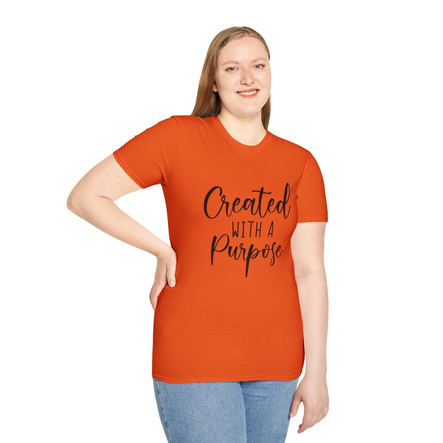 Created With A Purpose - Unisex Softstyle T-Shirt