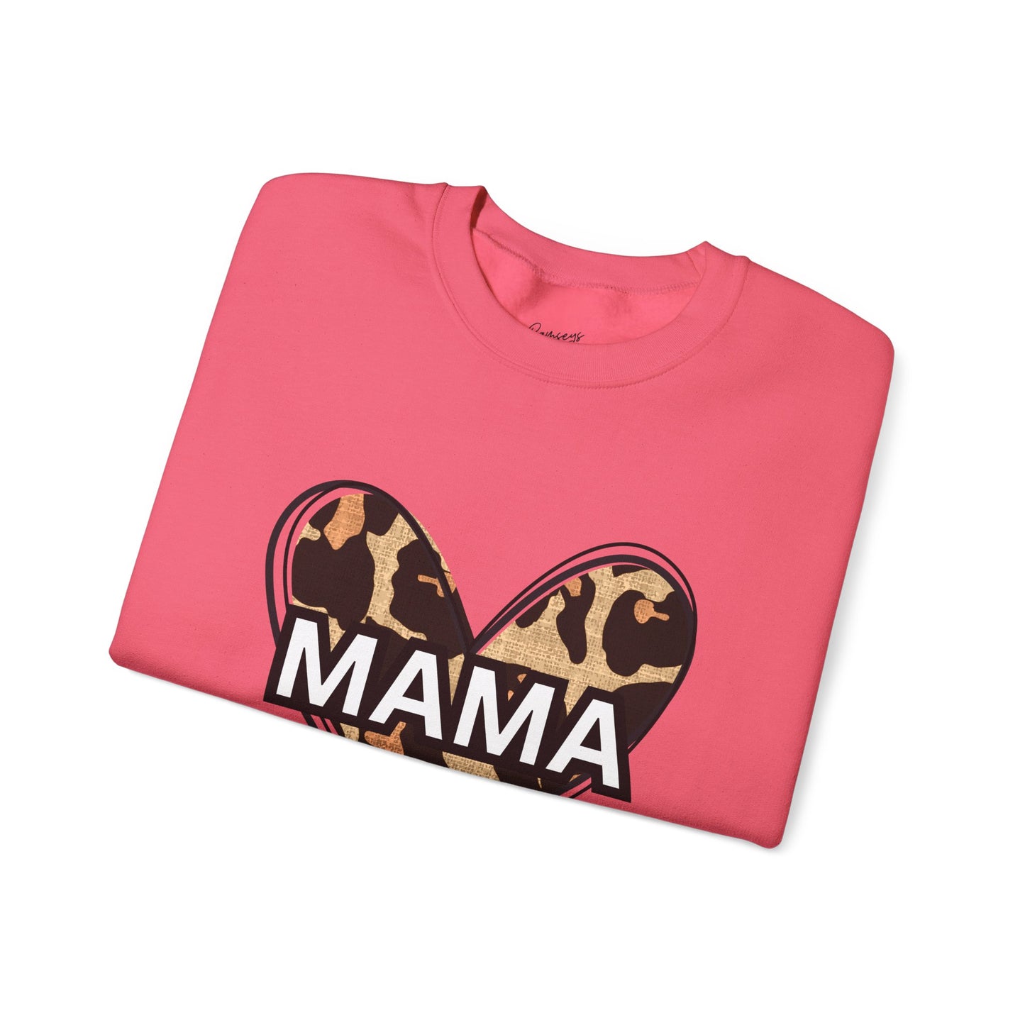 MAMA Cheetah Heart - Unisex Heavy Blend™ Crewneck Sweatshirt