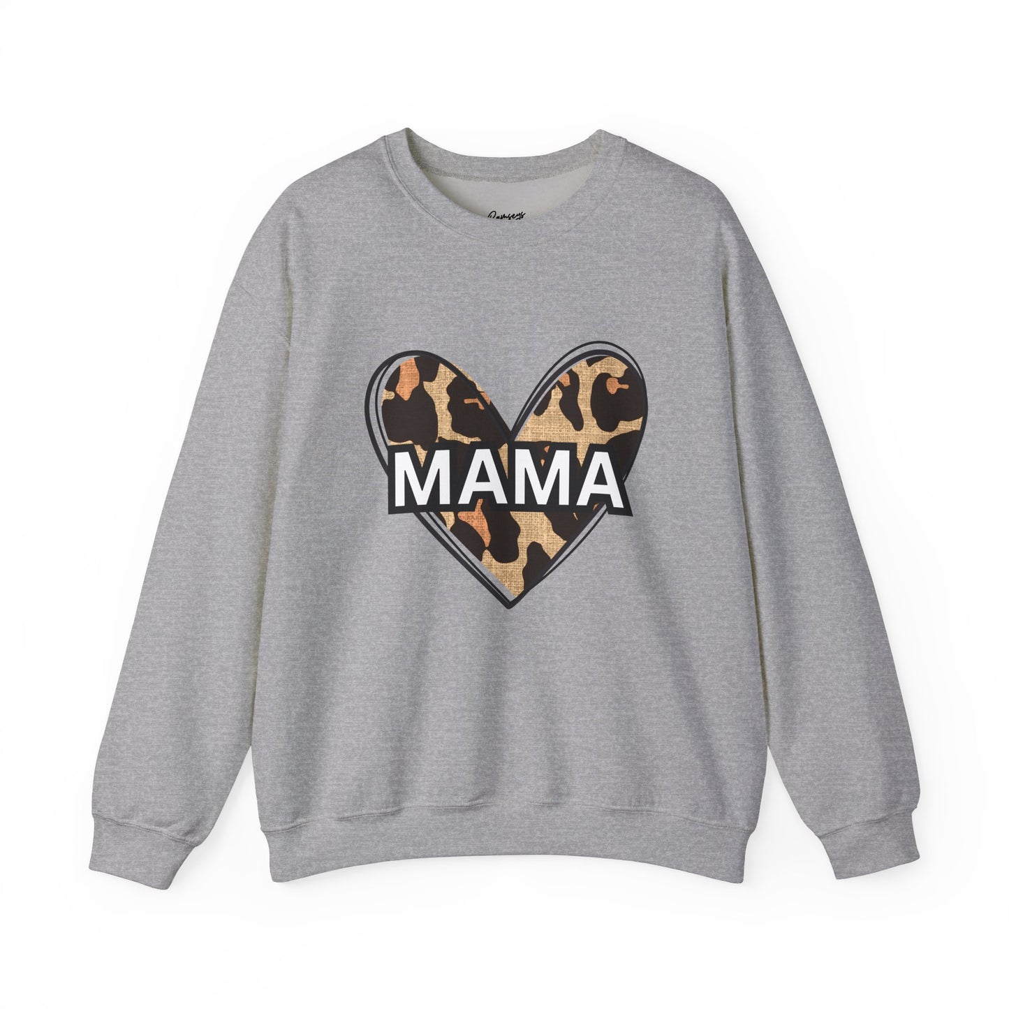 MAMA Cheetah Heart - Unisex Heavy Blend™ Crewneck Sweatshirt