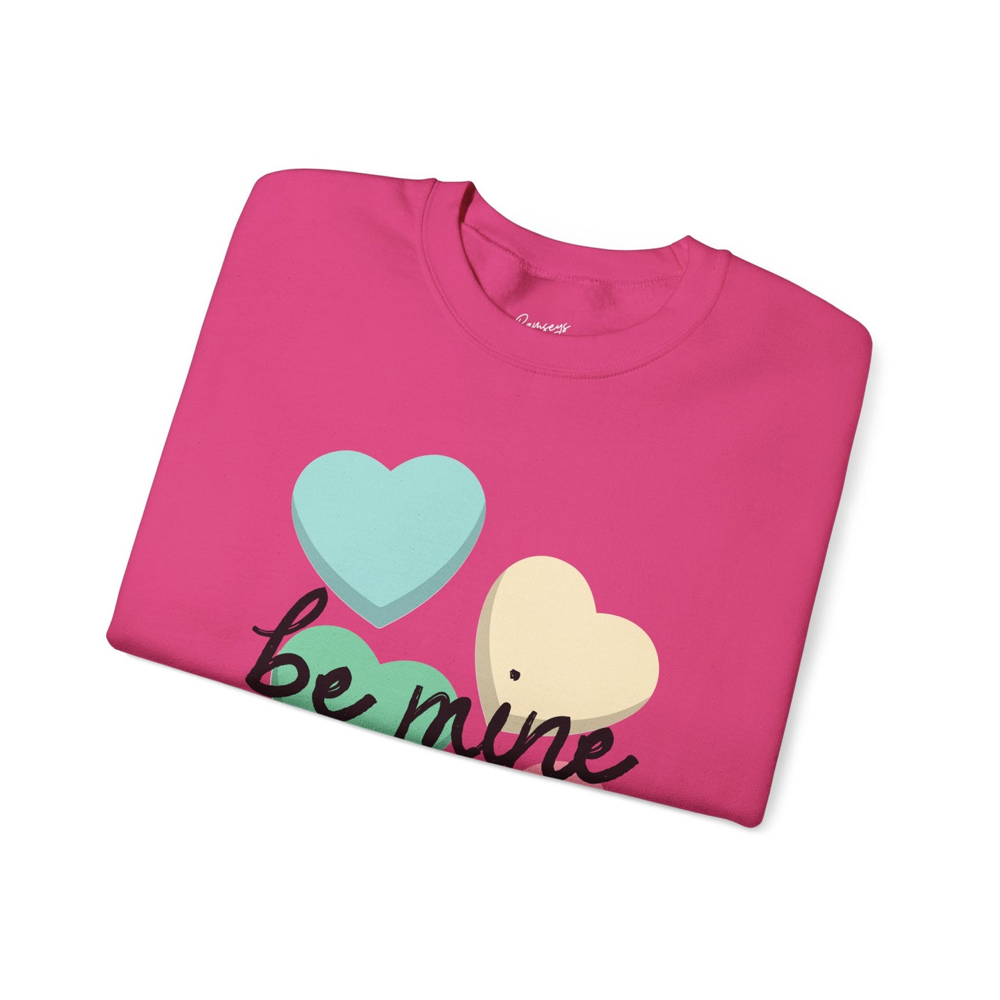 Candy Hearts Be Mine - Unisex Heavy Blend™ Crewneck Sweatshirt