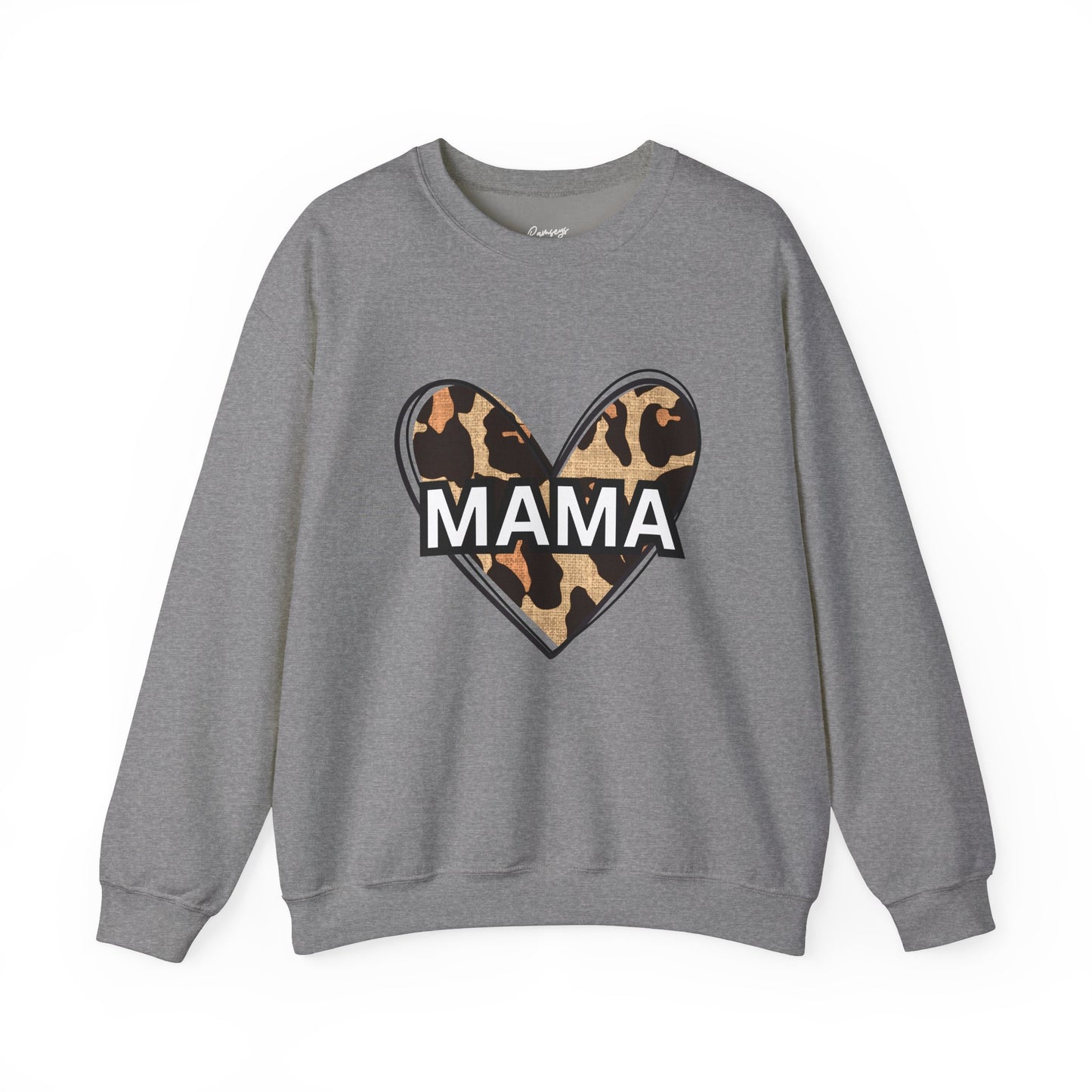 MAMA Cheetah Heart - Unisex Heavy Blend™ Crewneck Sweatshirt