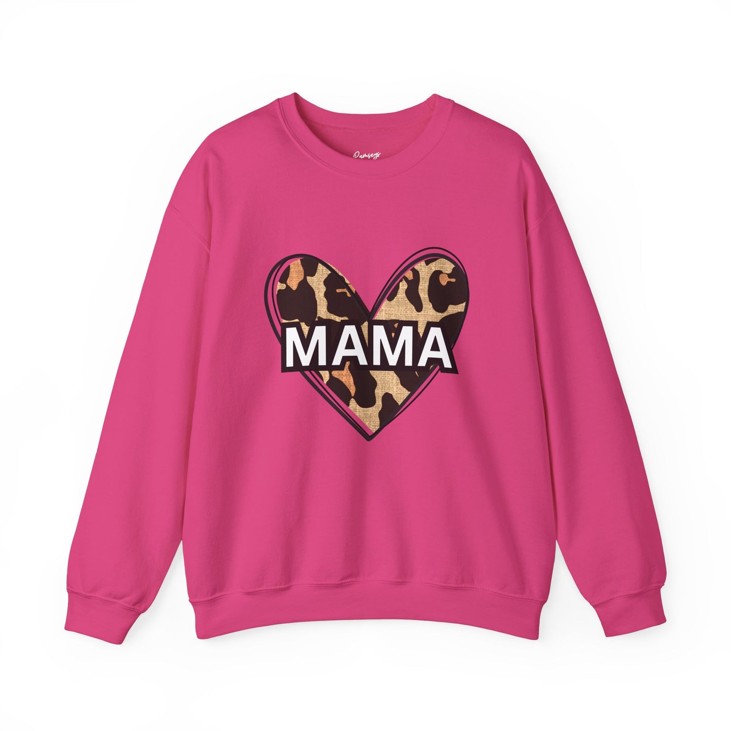 MAMA Cheetah Heart - Unisex Heavy Blend™ Crewneck Sweatshirt