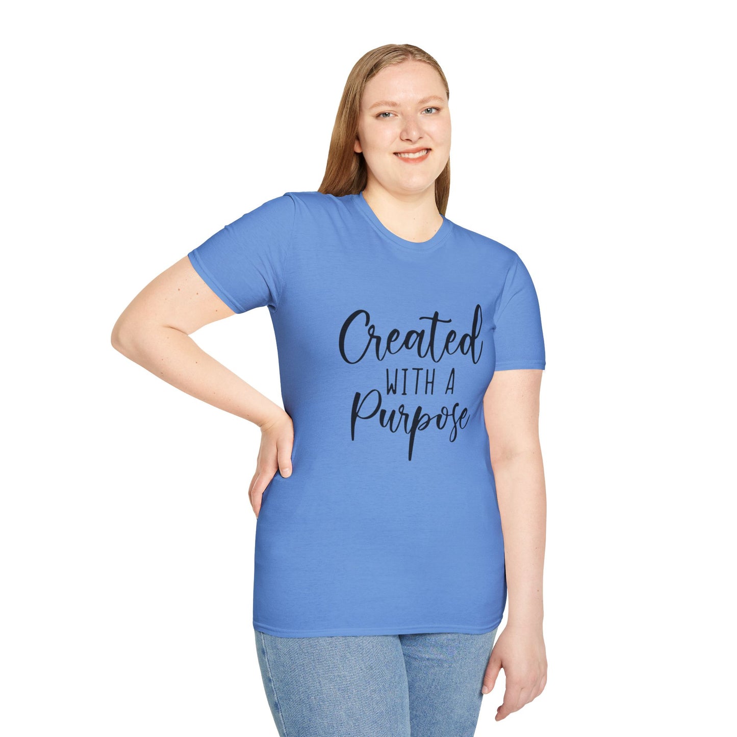 Created With A Purpose - Unisex Softstyle T-Shirt