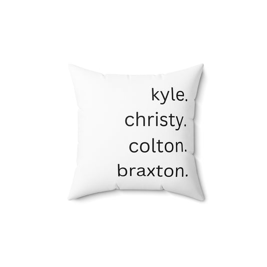 Personalized Square Pillow