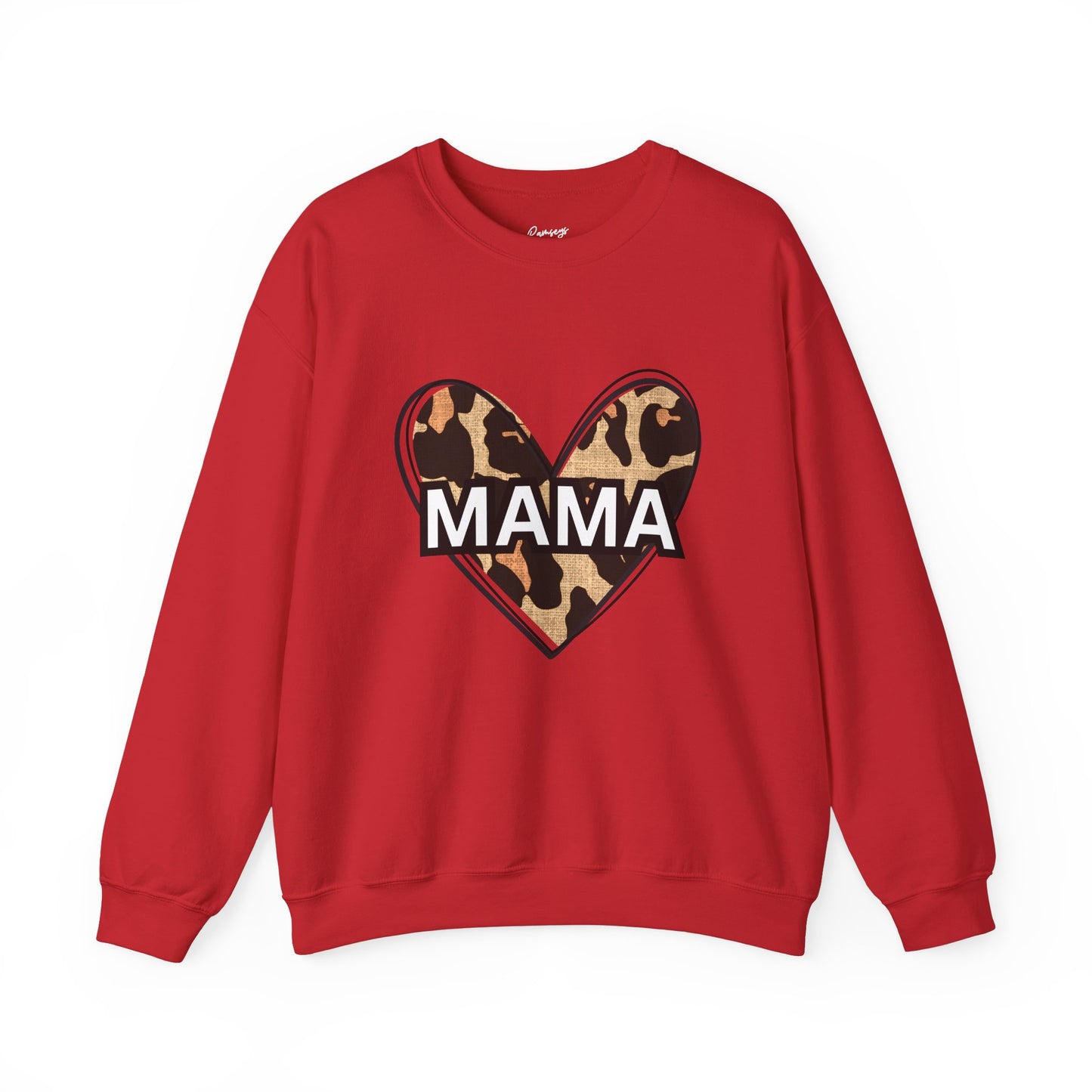 MAMA Cheetah Heart - Unisex Heavy Blend™ Crewneck Sweatshirt